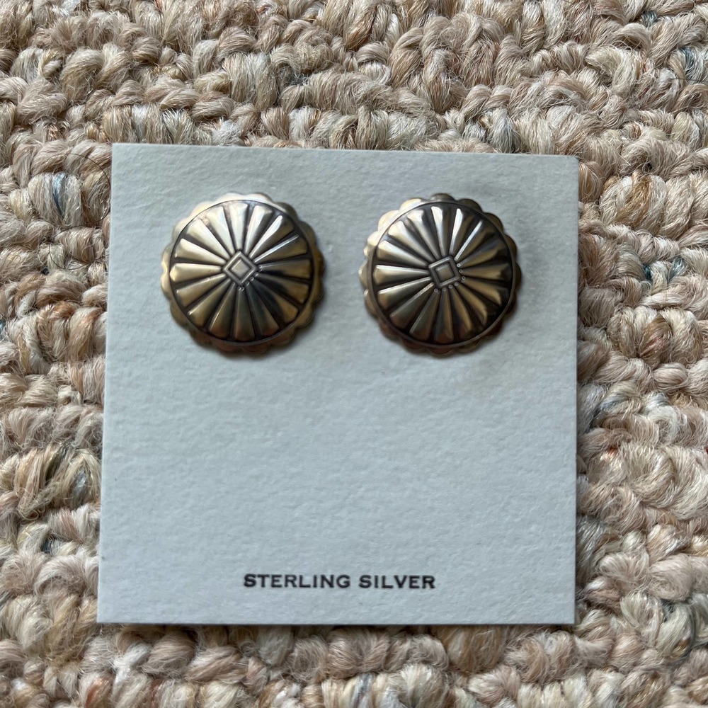 Sterling silver earrings - Southwestern theme. EUC